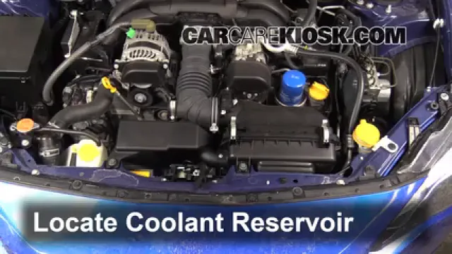2013 Subaru BRZ Limited 2.0L 4 Cyl. Refrigerante (anticongelante) Controlar nivel de líquido